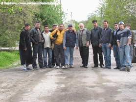 Con vari allevatori in UZBEKISTAN